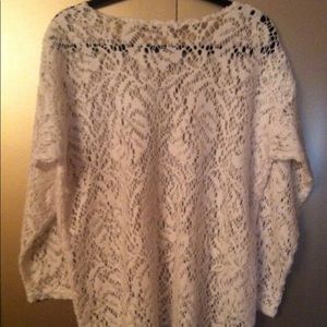White Lace Sweater
